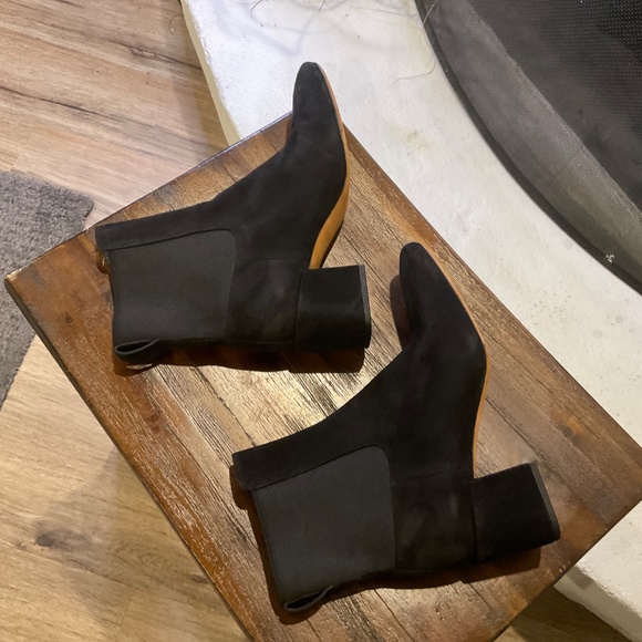 VINCE Kimmy Bootie Suede Black size 8 - Picture 5 of 8